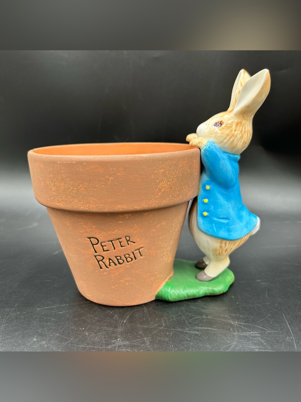 Beatrix Potter Peter Rabbit Teleflora Flower Pot Planter 2000 Ceramic Decor